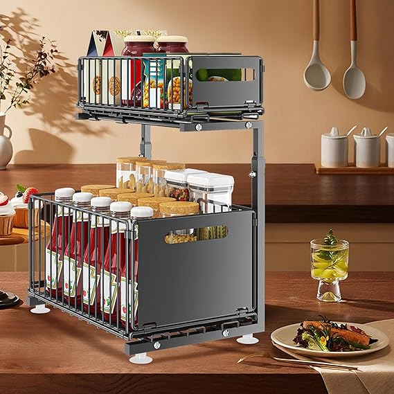 Rangement Coulissant Intelligent pour Cuisine & Salle de Bain