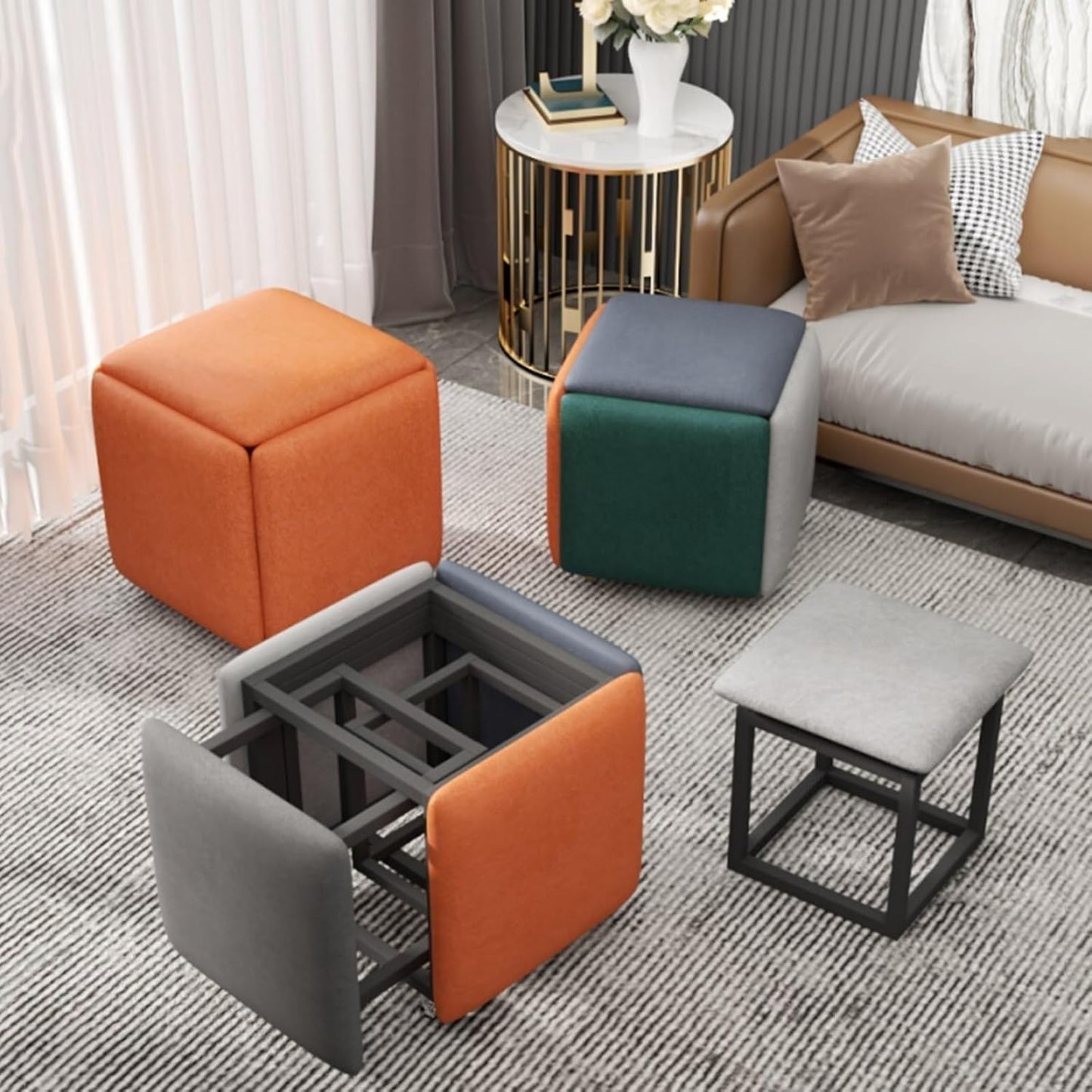Tabouret Intelligent 5 en 1 – Design Moderne pour Intérieurs Élégants & Haut de Gamme