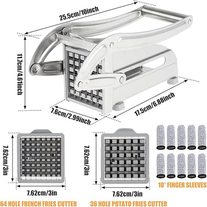Coupe-Frites Multifonctionnel en Acier Inoxydable – Rapidité, Précision et Simplicité