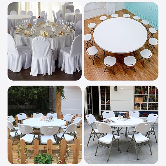 ✨ Table Ronde Pliante – La solution idéale pour gagner de l’espace et profiter en famille ✨