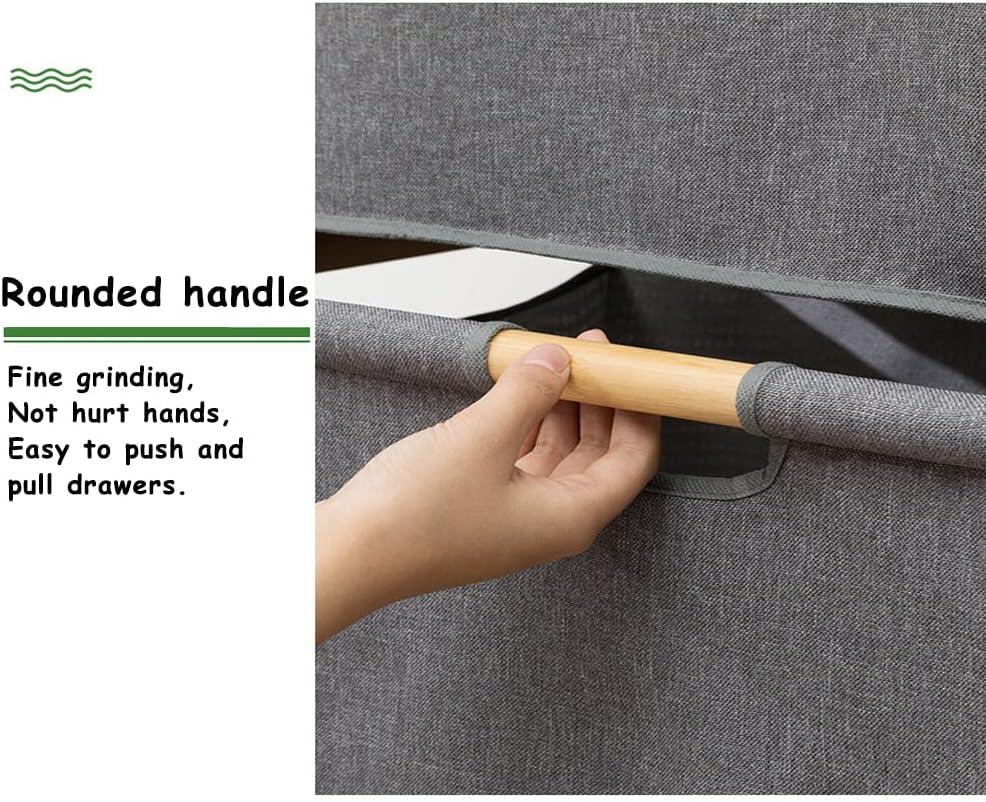 Étagère en Bambou Randy Travis avec Sacs de Rangement – Organisation Élégante pour la Maison