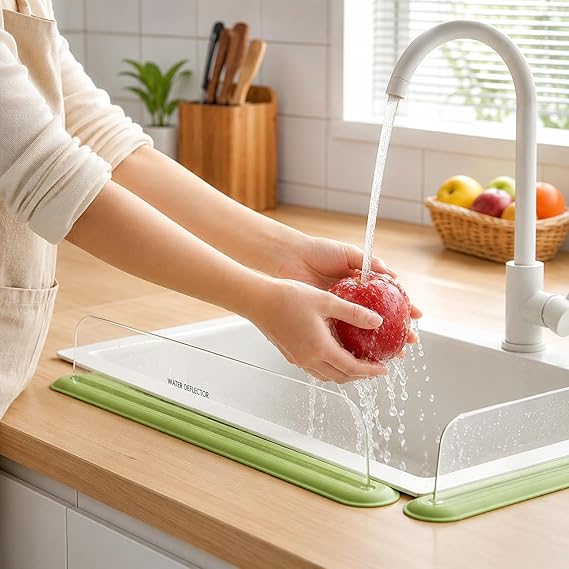 Garde Anti-Éclaboussures en Silicone – Cuisine Toujours Propre & Sèche !