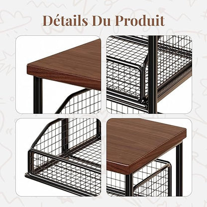 Organisateur Café Multifonction avec Tiroir – Design Moderne, Gain de Place et Rangement Optimal