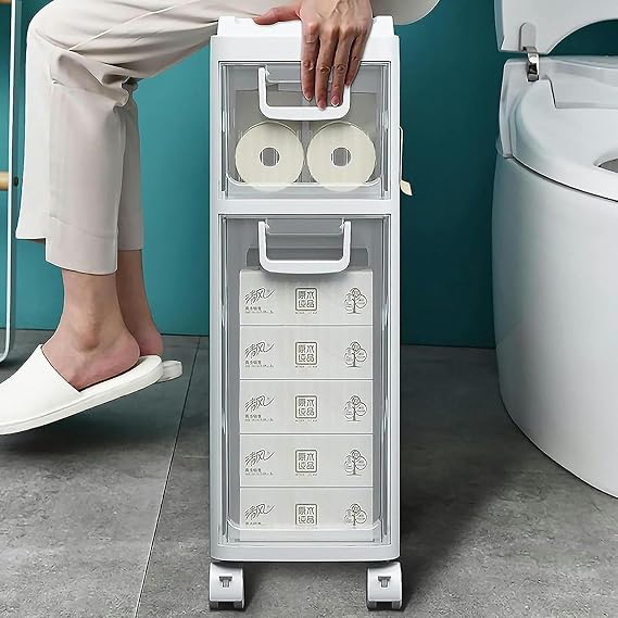 Tour de Rangement Slim 4 Tiroirs – Gain de Place &amp; Organisation Intelligente