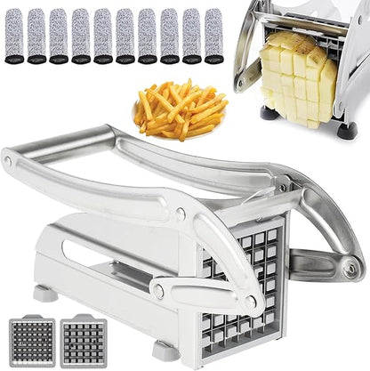 Coupe-Frites Multifonctionnel en Acier Inoxydable – Rapidité, Précision et Simplicité