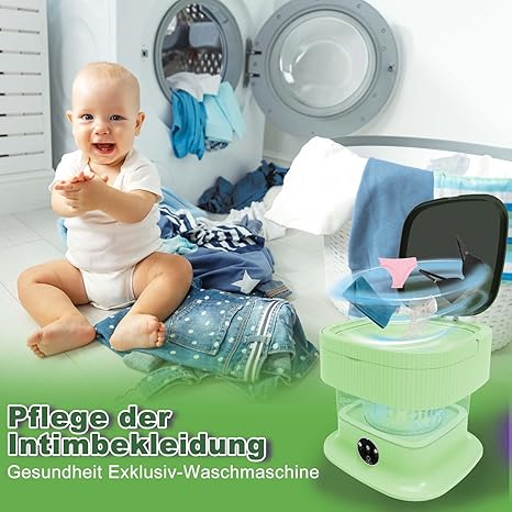 Mini Machine à Laver Pliable 15L - Compacte et Pratique pour les Espaces Réduits