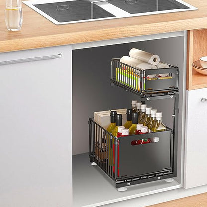 Rangement Coulissant Intelligent pour Cuisine & Salle de Bain