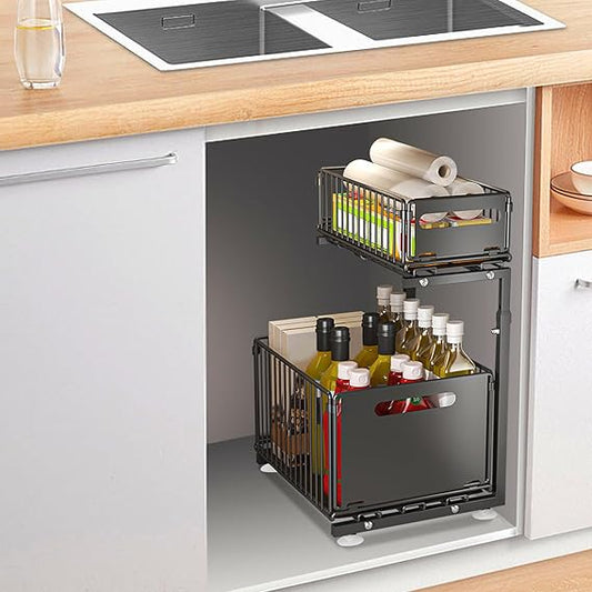 Rangement Coulissant Intelligent pour Cuisine & Salle de Bain