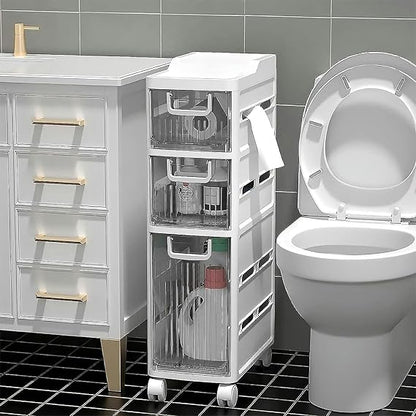 Tour de Rangement Slim 4 Tiroirs – Gain de Place &amp; Organisation Intelligente