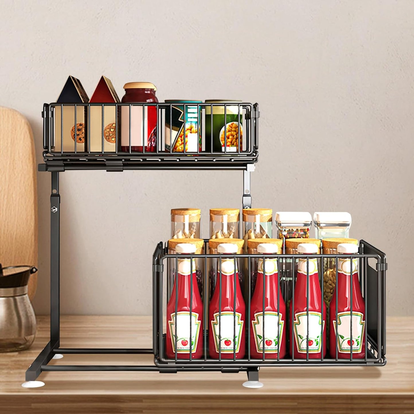 Rangement Coulissant Intelligent pour Cuisine & Salle de Bain