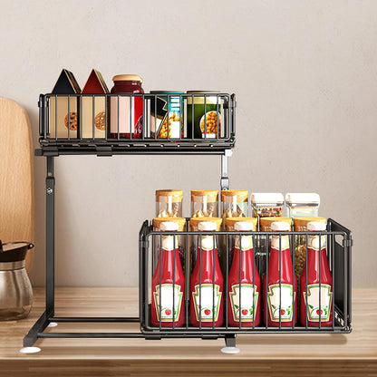 Rangement Coulissant Intelligent pour Cuisine & Salle de Bain