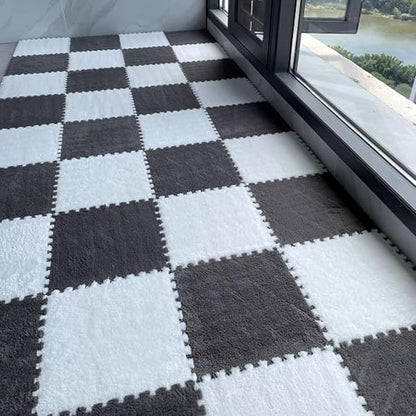 Tapis en Mousse Douce à Dalles Emboîtables – Élégance et Confort Modulables