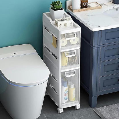 Tour de Rangement Slim 4 Tiroirs – Gain de Place &amp; Organisation Intelligente