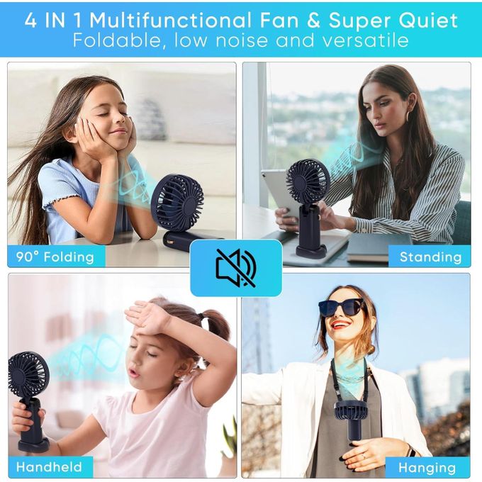 ❄️ Mini Ventilateur Portable LED – Votre allié contre la chaleur cet été !