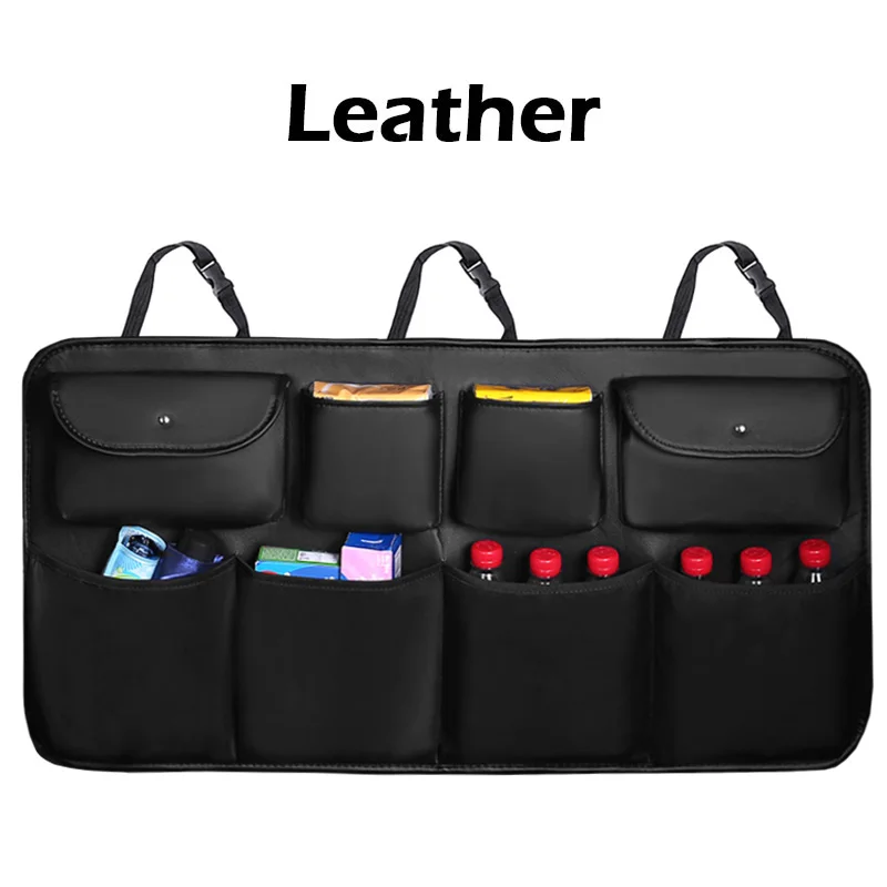 Organiseur de Coffre de Voiture en Cuir – Rangement Pratique et Élégant