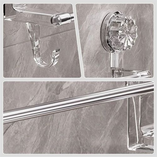 Porte-serviettes mural à ventouse – Pratique, élégant et sans perçage