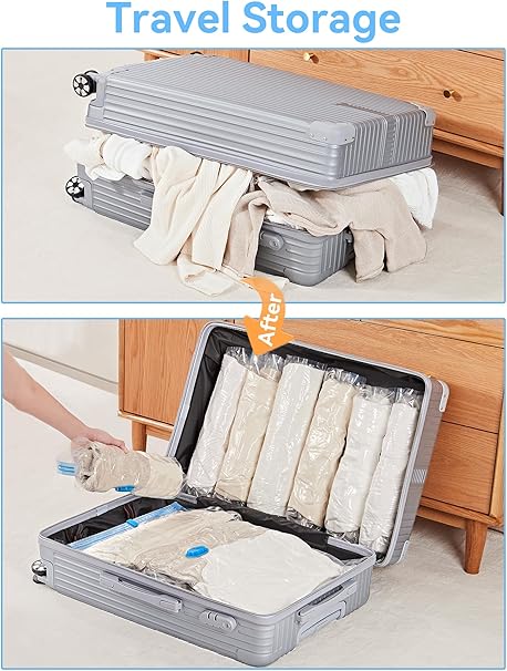 Sacs de Rangement Sous Vide – Lot de 5 (Voyage & Maison)