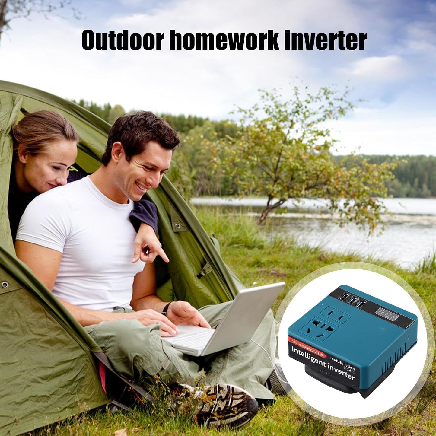 ⚡ Convertisseur Batterie 18V/21V vers 220V – L’énergie partout avec vous !