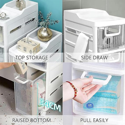 Tour de Rangement Slim 4 Tiroirs – Gain de Place &amp; Organisation Intelligente
