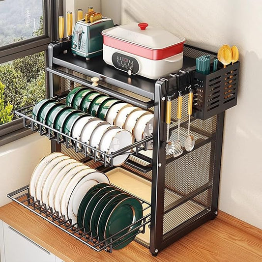 Placard Égouttoir 3 Niveaux – Spécial Cuisine Marocaine Organisée