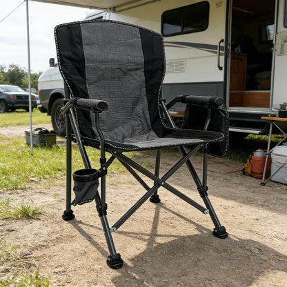 Chaise de Camping Luxe Pliable – Confort Absolu & Stabilité Renforcée pour Vos Moments en Plein Air