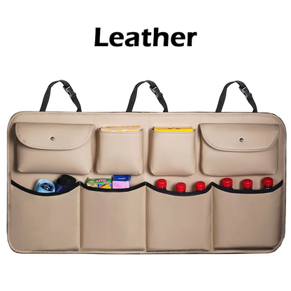 Organiseur de Coffre de Voiture en Cuir – Rangement Pratique et Élégant