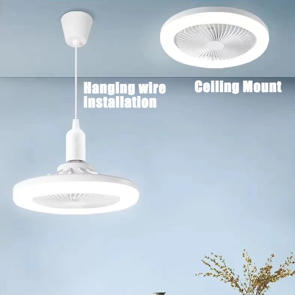 Ventilateur de plafond 3-en-1 avec éclairage LED et télécommande