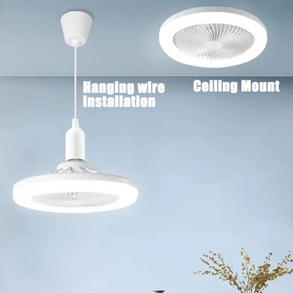 Ventilateur de plafond 3-en-1 avec éclairage LED et télécommande