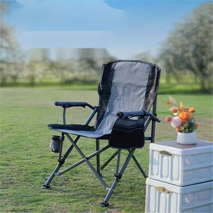Chaise de Camping Luxe Pliable – Confort Absolu & Stabilité Renforcée pour Vos Moments en Plein Air