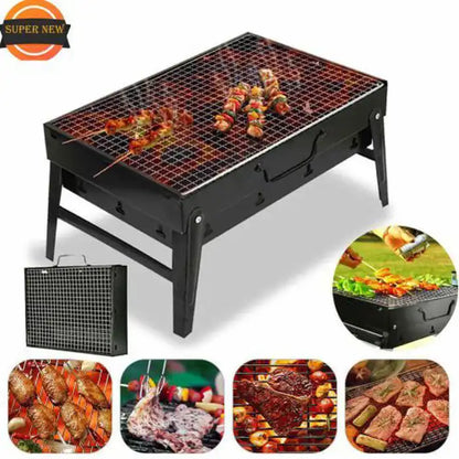 Barbecue Portable Rectangulaire à Charbon