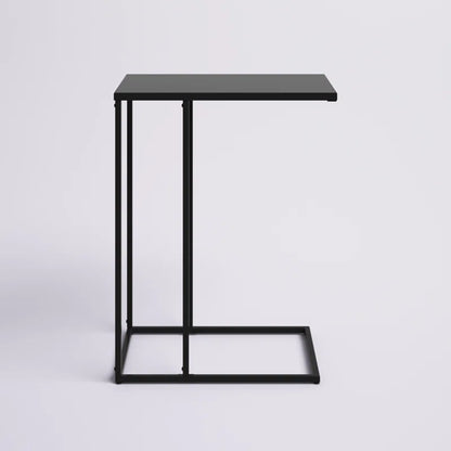 Table d’Appoint Industrielle – Design en Forme de C