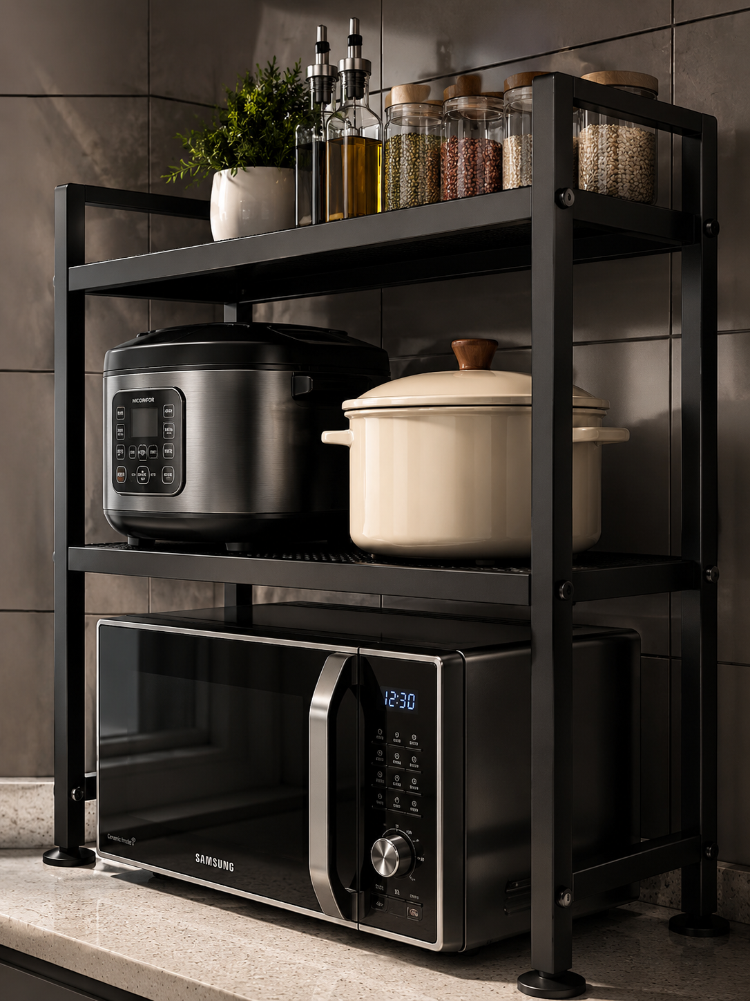 &nbsp;Organisateur de Cuisine Premium – Gain de Place & Résistance Extrême