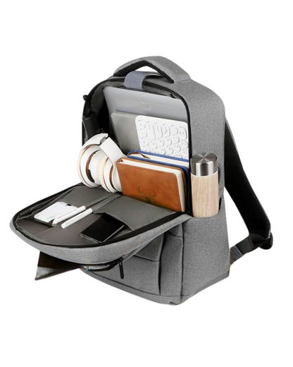 Sac à dos élégant et imperméable pour ordinateur portable – Idéal pour les professionnels en déplacement