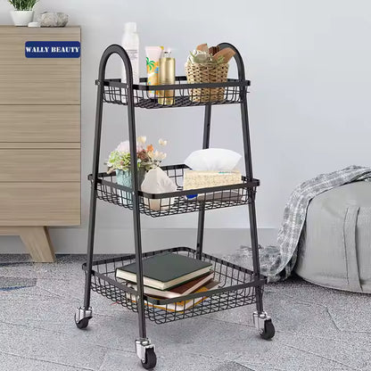 Organisateur de Panier avec Roues : Rangement Pratique et Mobile