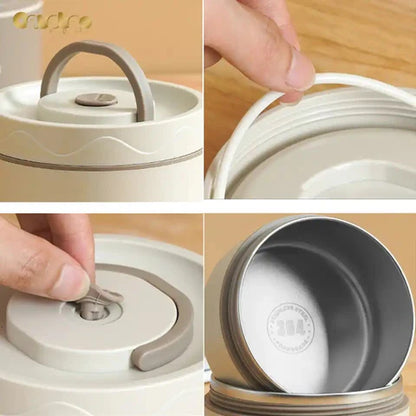 Boîte à Lunch Isotherme Multicouche en Acier Inoxydable – Élégance et Fraîcheur à Emporter