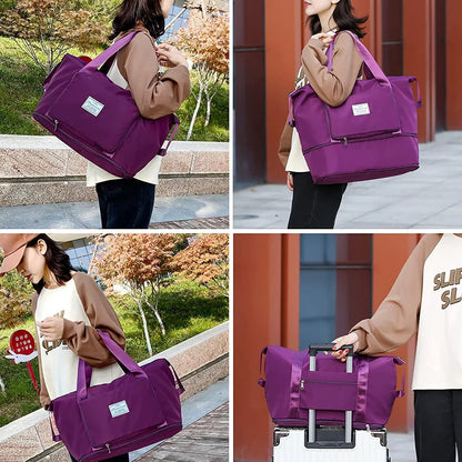 Sac de Voyage avec Bandoulière Amovible – Pratique et Élégant