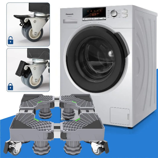 Washing Machine Mobile Bracket Wave Wheel Drum Universal Lifting Multifunctional Shock-absorbing and Height Increasing Base Pad