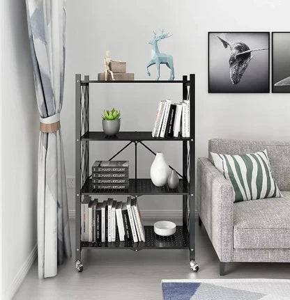 Étagère de Rangement Pliable pour Bureau et Cuisine – Solution de Stockage Pratique et Élégante