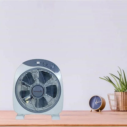 Ventilateur Portable 12 Pouces – Silencieux, Éco Énergie, 3 Niveaux de Vitesse, Refroidissement Efficace