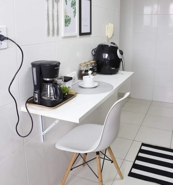 Table Murale Pliante – Praticité et Style pour Petits Espaces