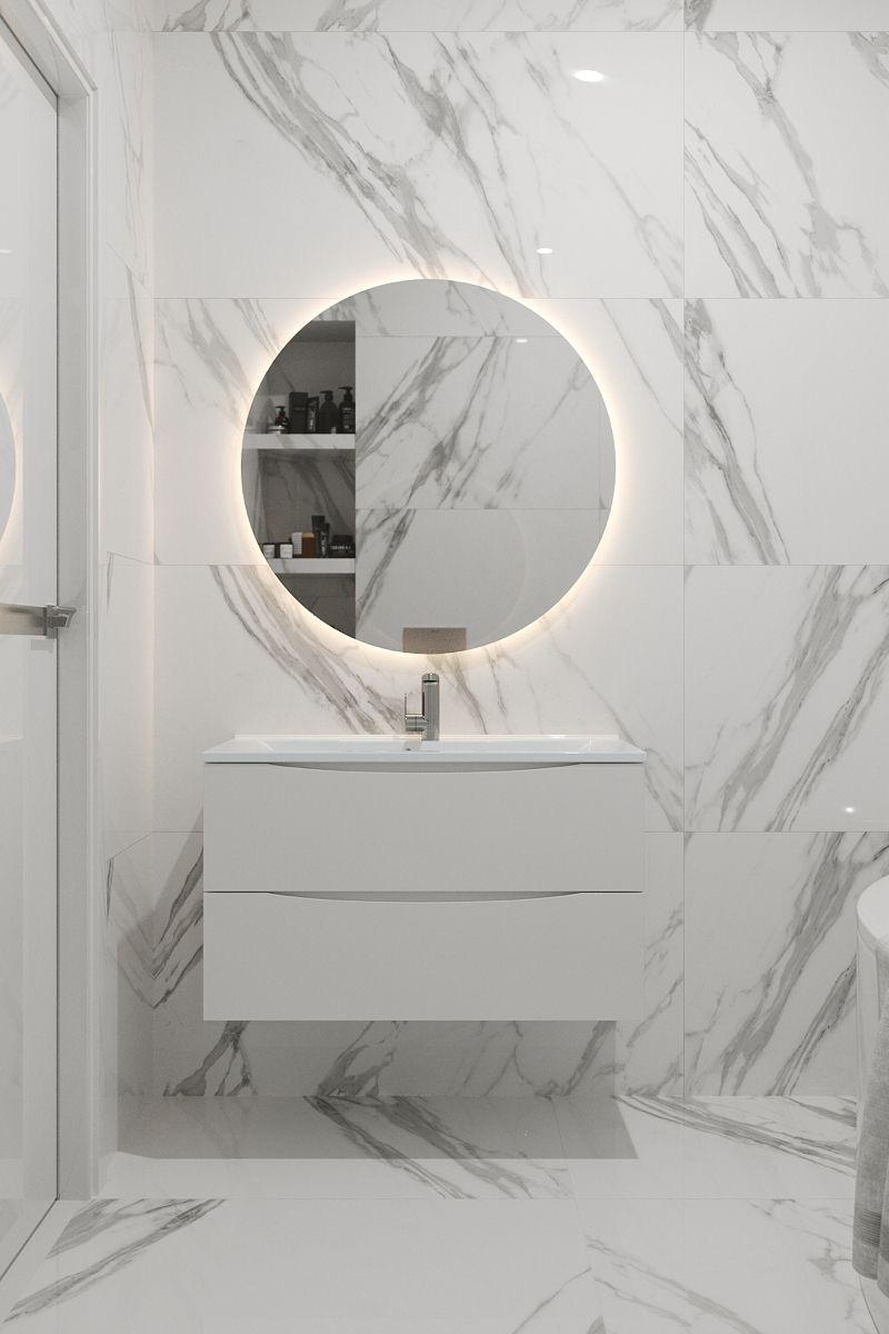Le miroir LED rond  (60×60 cm)