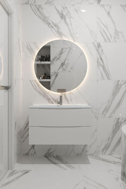 Le miroir LED rond  (60×60 cm)
