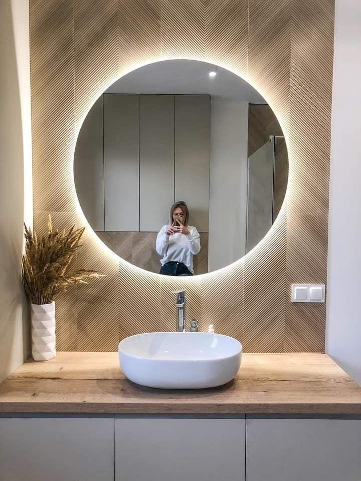 Le miroir LED rond  (60×60 cm)