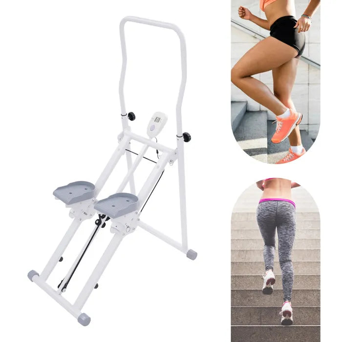 Stepper Fitness Pliable avec Compteur – Machine Escalier Maison pour Perte de Poids & Cardio
