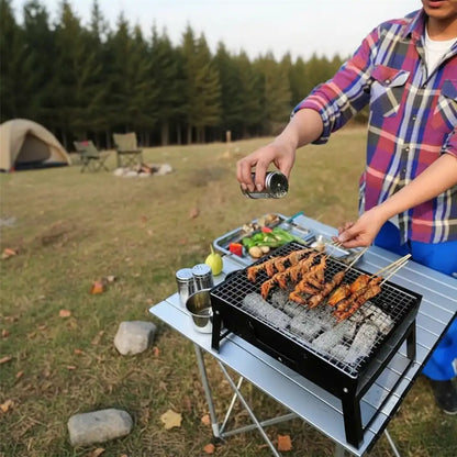 Barbecue Portable Rectangulaire à Charbon