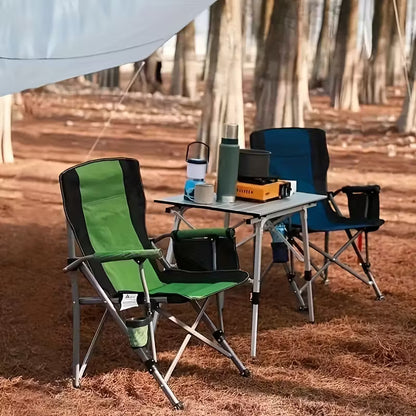Chaise de Camping Luxe Pliable – Confort Absolu & Stabilité Renforcée pour Vos Moments en Plein Air