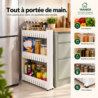 Étagère de Rangement 3 Niveaux – Gain de Place