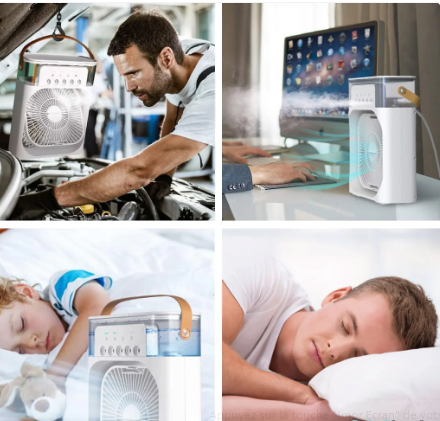 Climatiseur Portable WDFYD – Fraîcheur Instantanée et Bien-Être à Portée de Main !