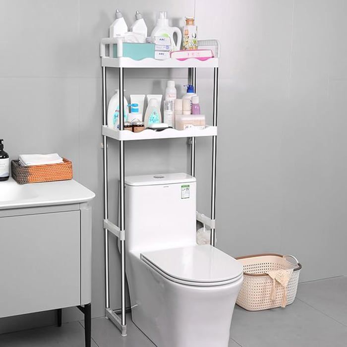 Optimisez l'Espace de Votre Salle de Bain avec ce Meuble de Rangement au-dessus des Toilettes