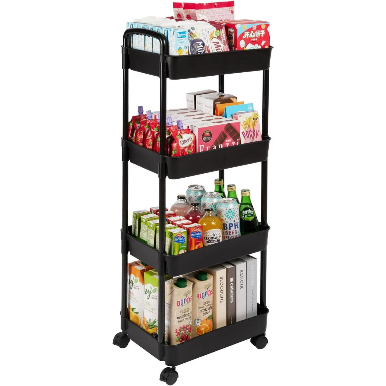 Chariot de rangement intelligent – Organisation et élégance dans chaque coin de votre maison !